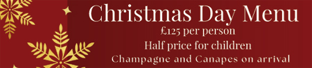 Christmas Day Menu banner