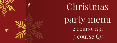 Christmas Party Menu banner